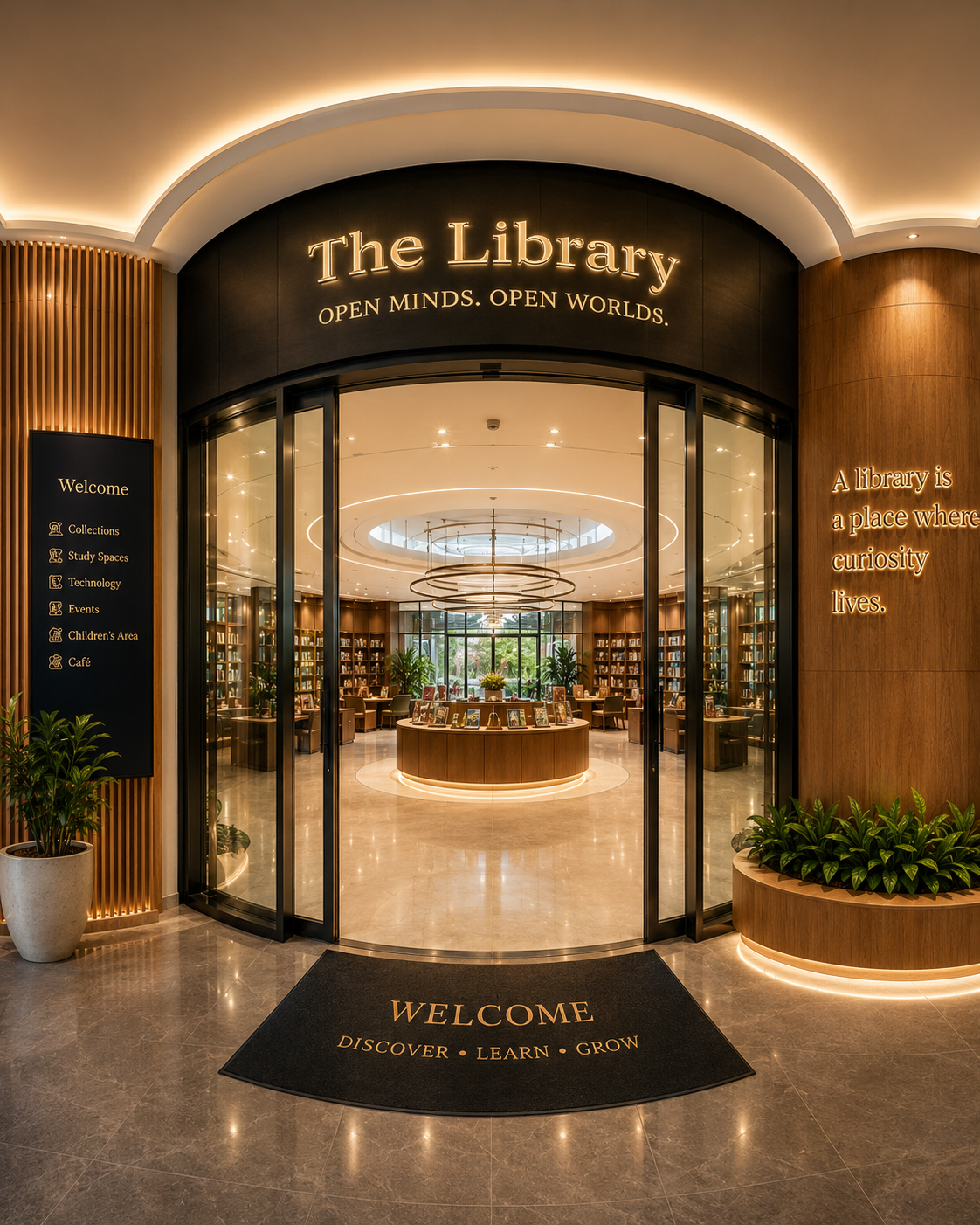 The Library Experience Open Minds. Open Worlds.